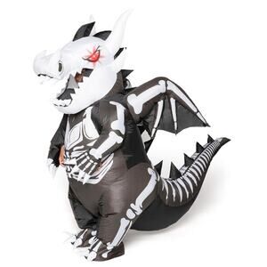 Spooktacular Creations Kids Inflatable Skeleton Dragon Blow Up Suit Costume